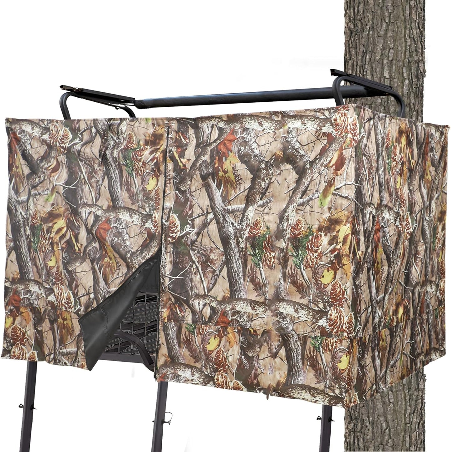 Hunting Tree Stand Blinds Cover Camouflage Universal Tree Stand Blinds Realistic