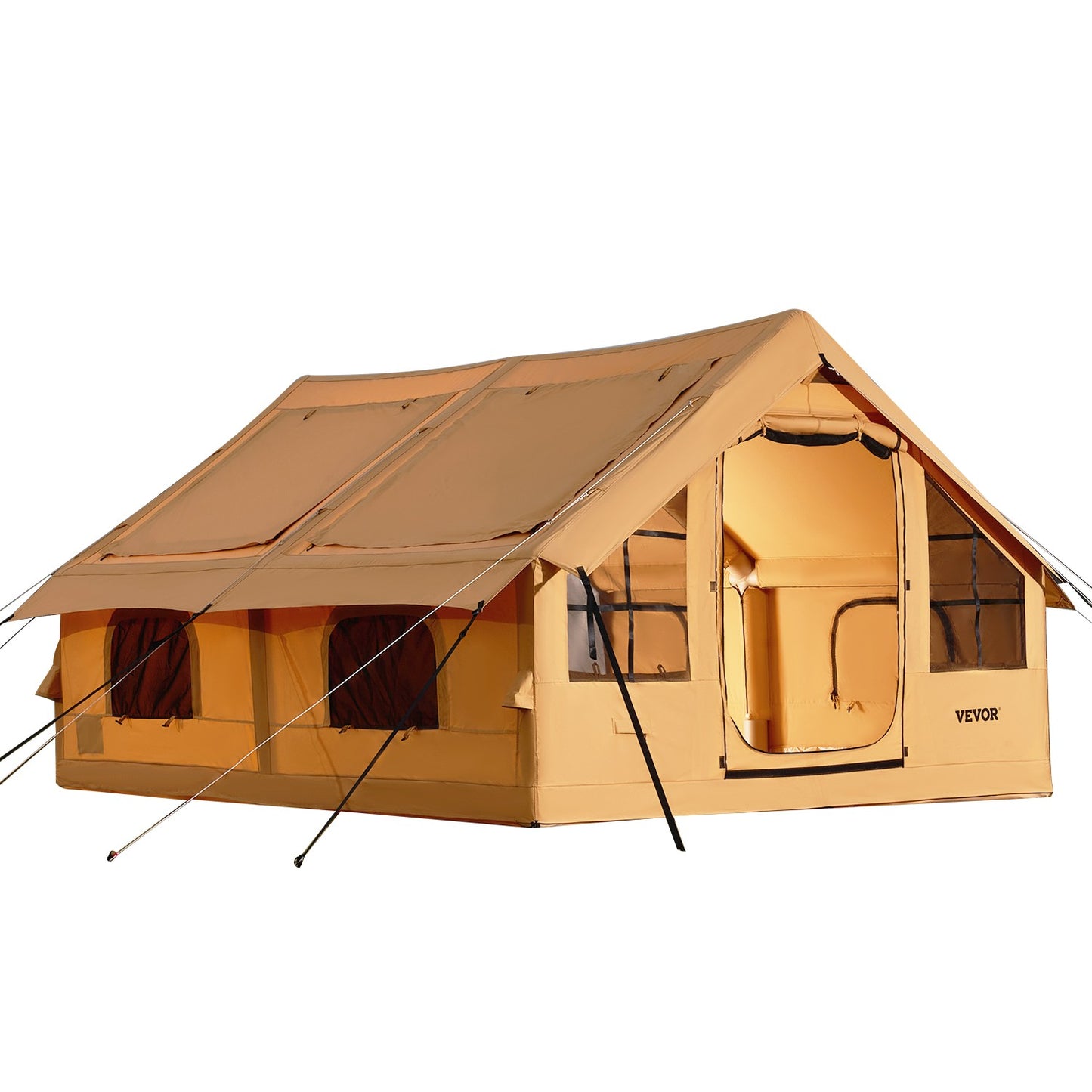 VEVOR Inflatable Tent for Family Camping Tent 5-8 Person Glamping with Hand Pump