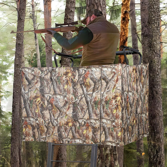 Hunting Tree Stand Blinds Cover Camouflage Universal Tree Stand Blinds Realistic